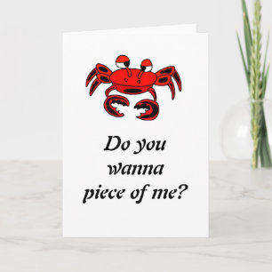 Crab Piece Of Me Greeting Card