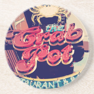 Crab Pot Restaurant Coaster