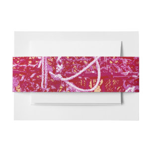CRAB POTS ABSTRACT INVITATION BELLY BAND