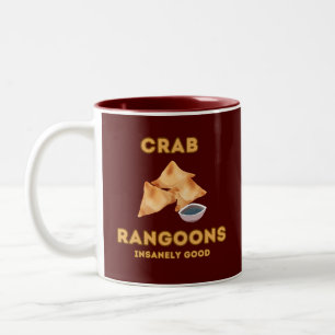 Crab Rangoon Insanely Good  Two-Tone Coffee Mug