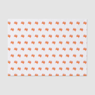 Crab red hot orange simple clean fresh tissue paper