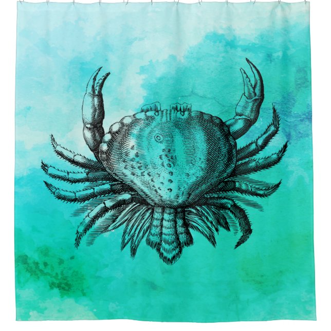 Crab (Sea Creature) (Underwater Animal) Vintage (Front)