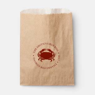 Crab Seafood Boil Customizable Favour Bag