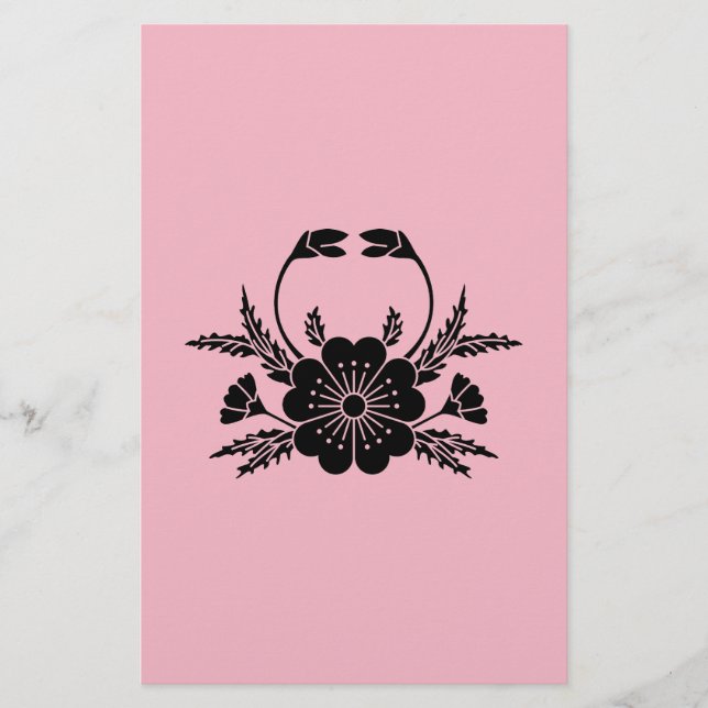 Crab-shaped cherry blossom (EDO) Stationery (Front)