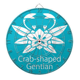 Crab-shaped gentian dartboard