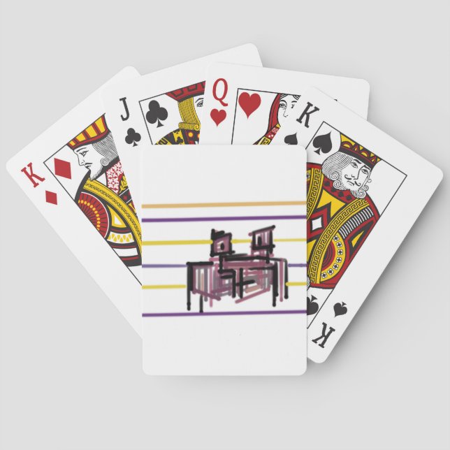 Crab summer joy playing cards (Back)