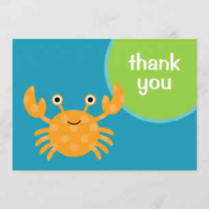 Crab Thank You Card