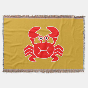 crab throw blanket