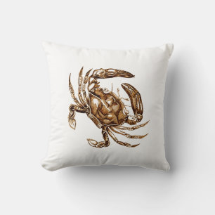 Crab Throw Pillow