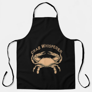 Crab Whisperer Vintage Crabbing Hunting Apron
