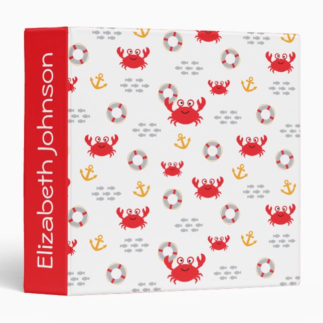 Crab with Lifebuoy Binder (Front/Spine)