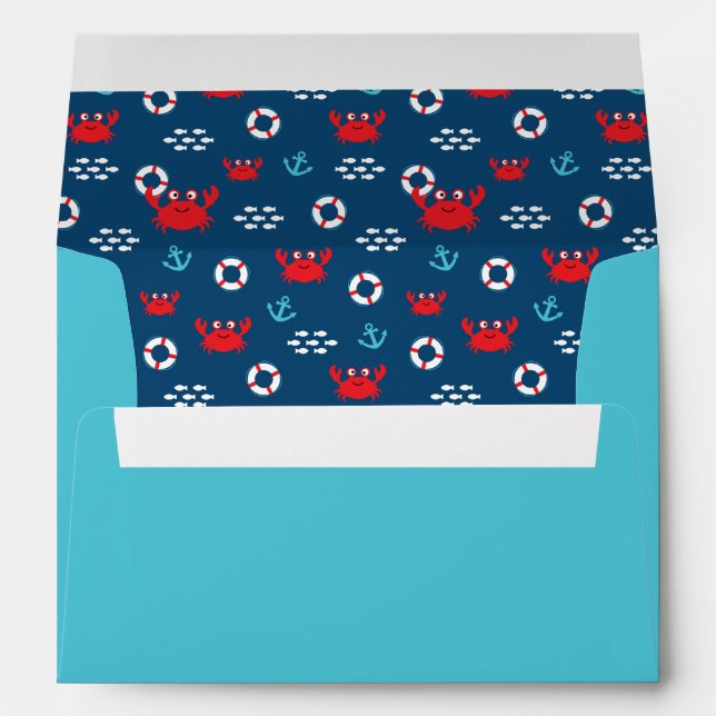 Crab with Lifebuoy Envelope (Back (Bottom))