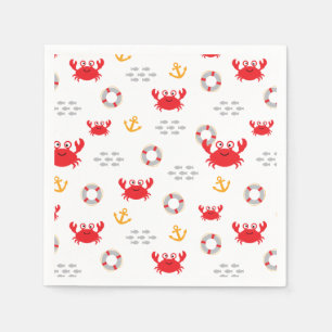 Crab with Lifebuoy Napkin