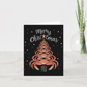 Crab Xmas Tree Crab Christmas Tree Tank Top1  Card