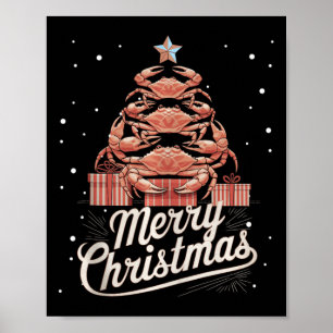 Crab Xmas Tree Crab Christmas Tree Tank Top3 Poster