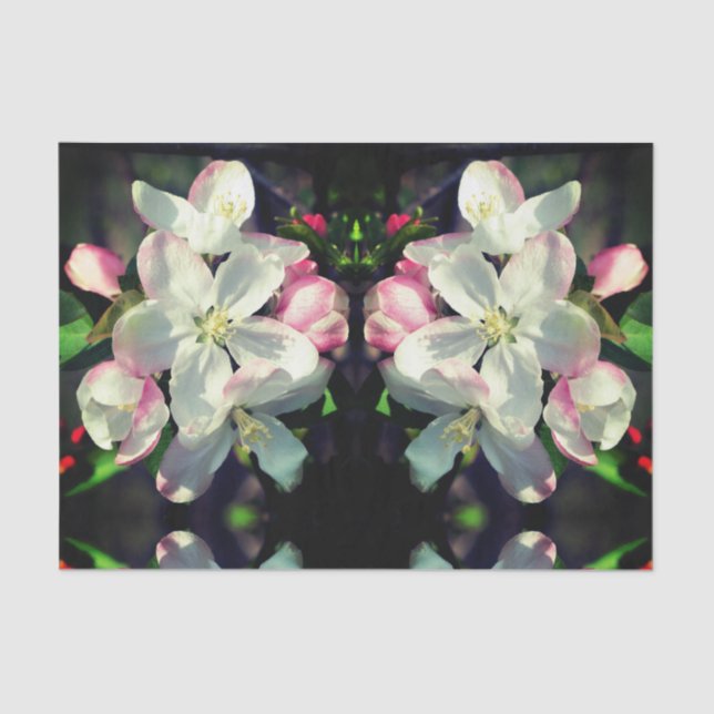 Crabapple Spring Flower Blossoms Decoupage Tissue Paper (Front)