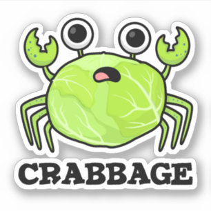 Crabbage Funny Cabbage Crab Pun
