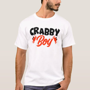 Crabby Boy Crab Lobster Crabs Crabbing Crayfish T-Shirt