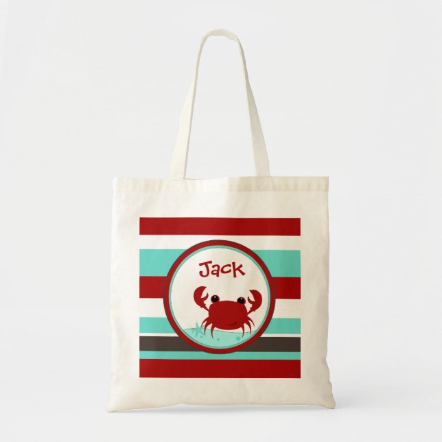 Crabby Buddy Boys Personalized Bag (Front)