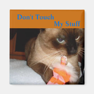 Crabby Chat - Aimant pour chats de Siamese
