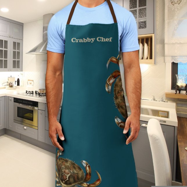 Crabby Chef Husband Name Apron (Creator Uploaded)