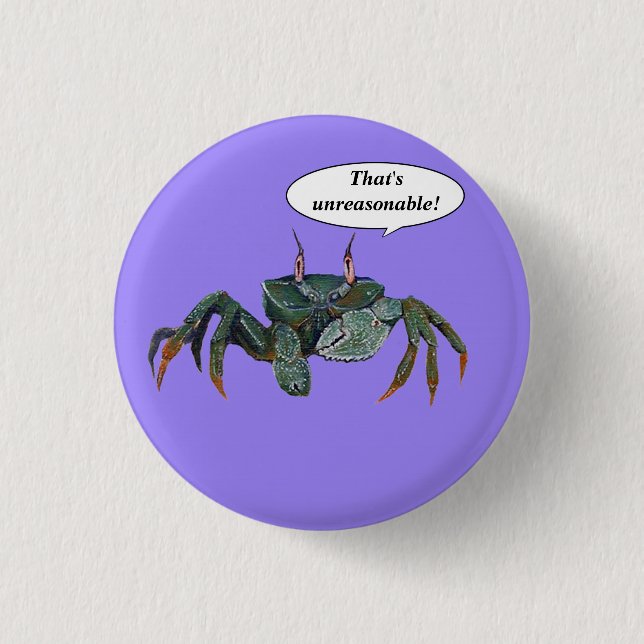 Crabby Crab button (Front)