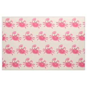 Crabby Crab Design Fabric