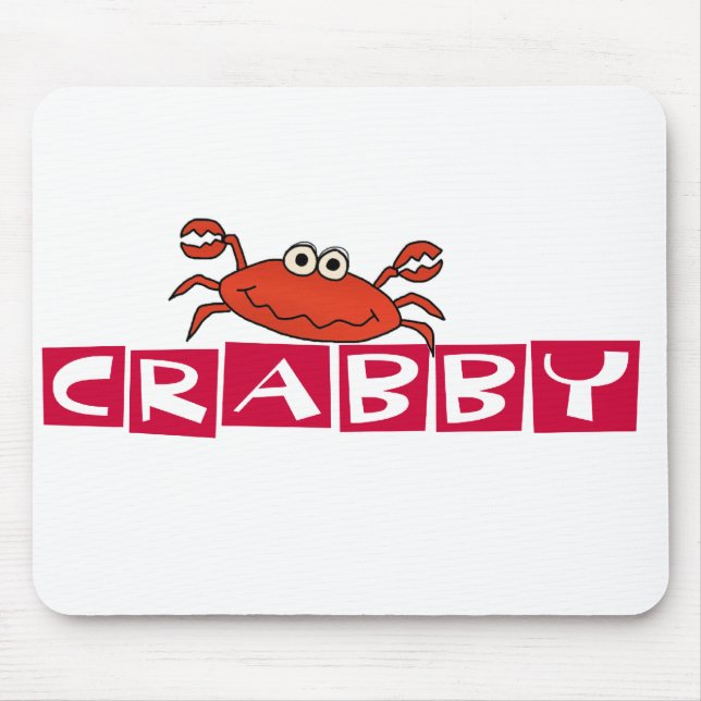 Crabby Crab Mouse Pad (Front)