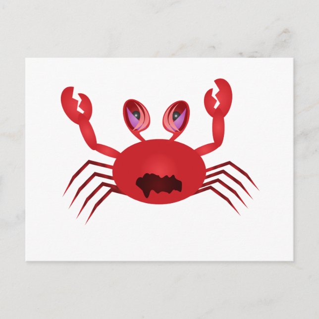 Crabby Crab Postcard (Front)