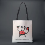 Crabe Confiant – Sac Fourre-tout du Quotidien Tote Bag<br><div class="desc">Audacieux, décalé et plein de personnalité, ce sac fourre-tout à l’image d’un crabe confiant met en vedette un dessin original et inclusif réalisé par un jeune artiste neurodivergent. Le fond dégradé doux et les vagues ludiques ajoutent une touche marine légère tout en gardant un style épuré. Parfait pour les courses...</div>