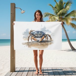 Crabe de plage aquarelle