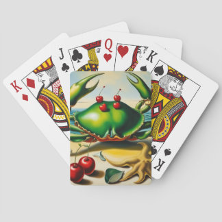 Crabe Sur La Plage Cartes De Jeu