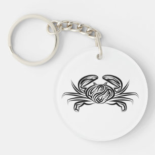 Crabe tribal noir et blanc