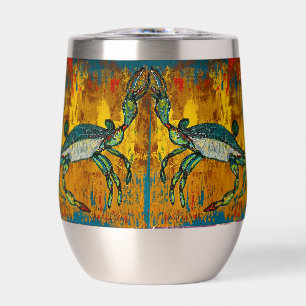 Crabe Vin Tumbler chaud ou froid