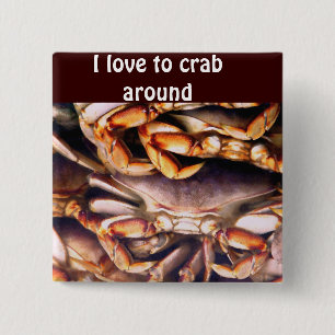 Crabs_Button 2 Inch Square Button