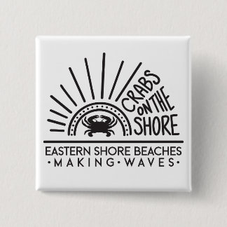 Crabs on the Shore - Square Button