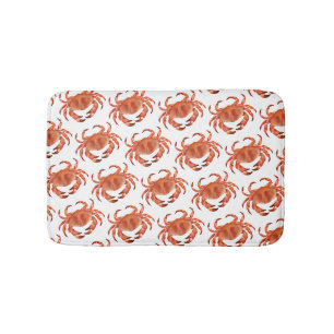 Crabs Seaside Pattern Bath Mat