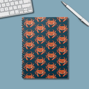 Crabs Seaside Pattern Notebook