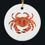 Crabs Seaside Pattern Personalized Ceramic Ornament<br><div class="desc">Seaside crab pattern ornament.  Add your own message to the back.  Matching items available.  Original art from artists own illustrations. Please use the message me button below for help with further customization and special requests.  © Zoe Chapman Design</div>