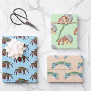 Crabs Wrapping Paper Sheet
