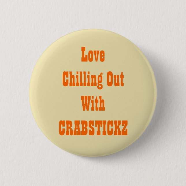 Crabstickz Fan Page 2 Inch Round Button (Front)