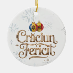 Crăciun Fericit Personalized Christmas Ornament
