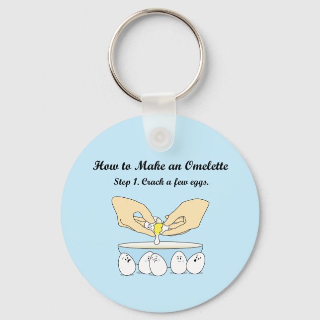 Crack-A-Few-Eggs Keychain (Front)