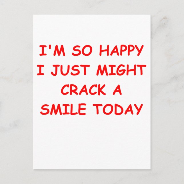 crack a smile postcard (Front)