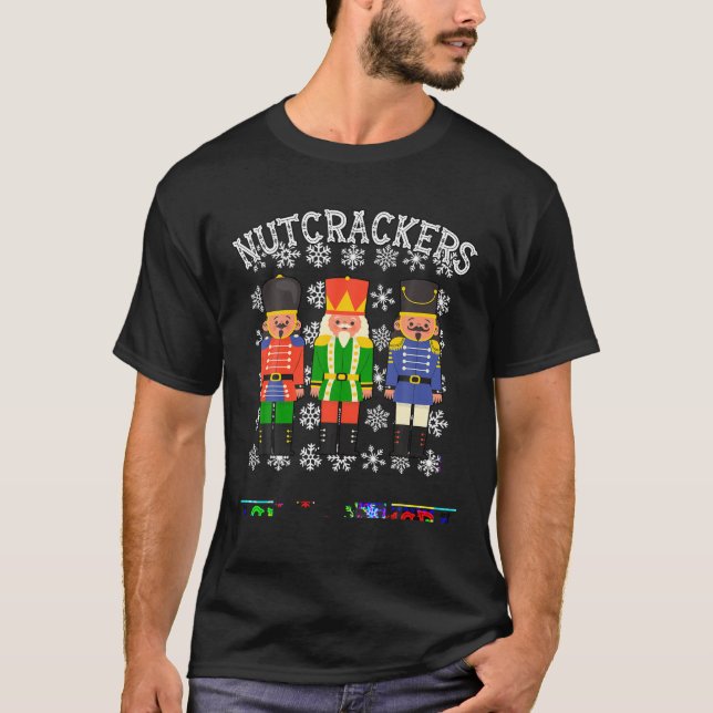 Crack Deez Nuts Nutcrackers Soldier Meme Ugly Chri T-Shirt (Front)