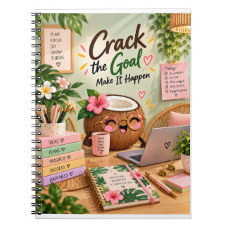 Crack the Goal Motivational Notebook