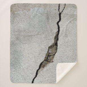 Crack wall concrete texture stone sherpa blanket