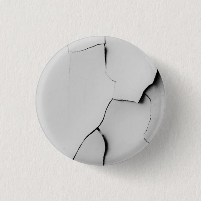 Cracked 1 Inch Round Button (Front)