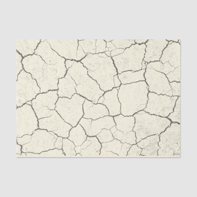 Cracked Bone White Vintage Tissue Paper (Front)