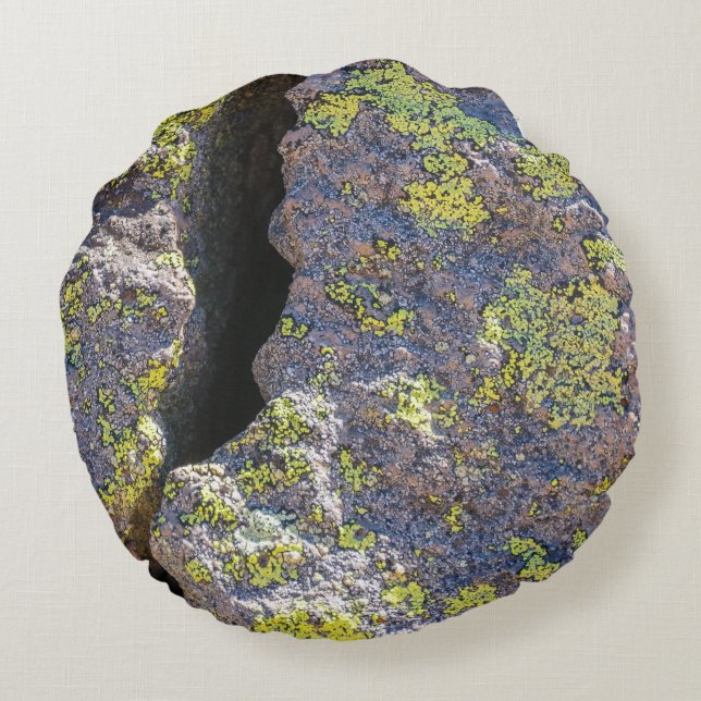 Cracked Boulder Round Pillow (Back)